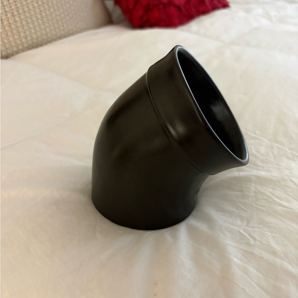 Black Ceramic Salt Pig